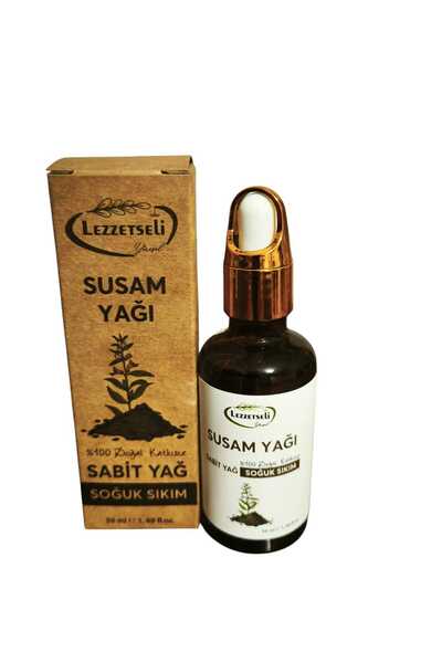 DOĞAL SOĞUK SIKIM SUSAM YAĞI LEZZETSELİ YÖRESEL (50 ml)