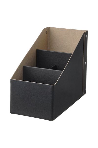 IKEA NIMM Desk Organiser Black – 10x15x20 cm – Recycled Paperboard by Henrik Preutz