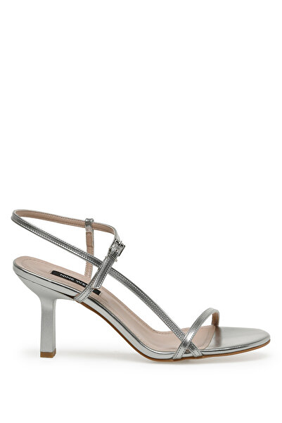 Nine West Sandale cu toc pentru femei Rebel 3fx Silver