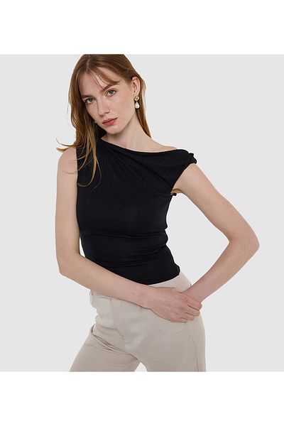 BCBG WOMENS-KNIT BLOUSE