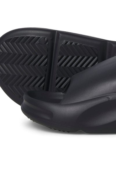 Jack & Jones Άνετη σόλα με λογότυπο ανδρικής επωνυμίας Κομψή εμφάνιση Μαύρες παντόφλες κατάλληλες για καθημερινή χρήση και χρήση στην παραλία 1225128