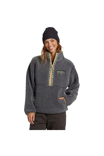 BİLLABONG Billabong Horizon Mock Neck Women's Gray Fleece