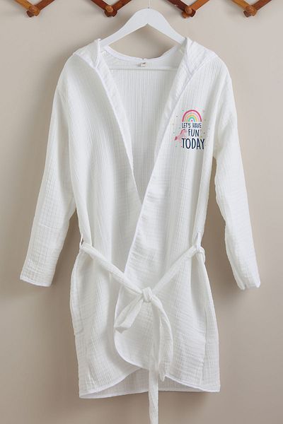 Tuğba Kuğu 4 Layer Muslin Bathrobe - Pure Baby Series - Unicorn Fun