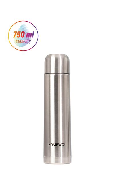 CLIKON HOMEWAY Portable 750 ML Stainless Steel Vacuum Flask – Ideal for Coffee, Tea, and Water