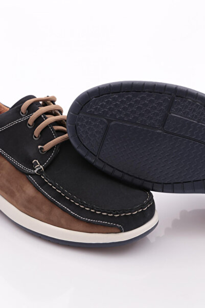 DGN Чоловічі комфортні черевики з натуральної шкіри, темно-сині, нубук 98431072