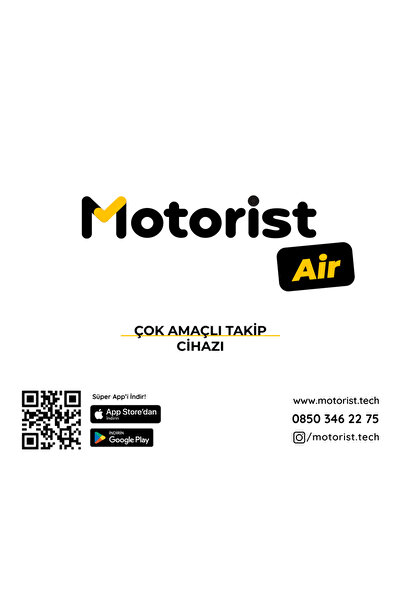 Motorist Air - Kablosuz Motosiklet Takip Cihazı (12 Ay)