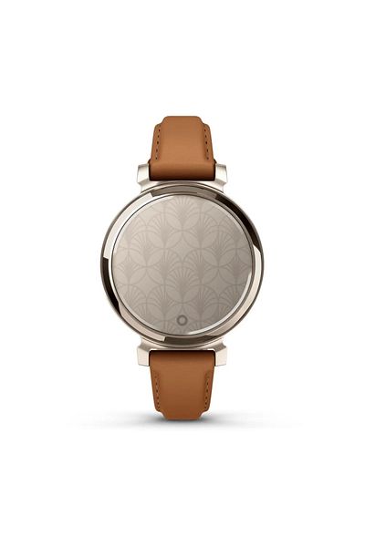 Garmin LILY 2 CREAM GOLD CASE WITH TAN LEATHER BAND