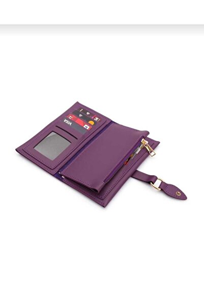 şeffafavm Orange Leather Wallet