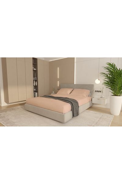 Home Still HUSA DE PAT MICROFIBRA 160/200 + 2 FETE DE PERNA 50/70 CM, ROZ