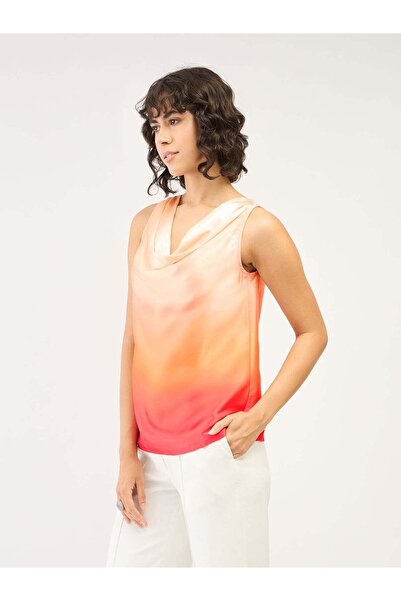 Salt Attire Cowl Collar Stylish Women's Top Elegant Versatile & Comfortable Casual Wear