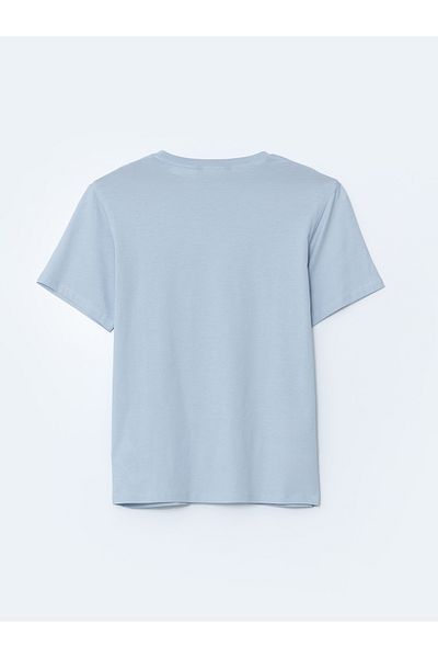 LC Waikiki Tricou pentru bărbați din bumbac pieptănat cu decolteu