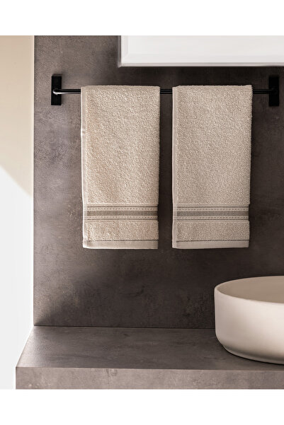 Madame Coco 100% памучни бежови кърпи за ръце Joetta, комплект от 2