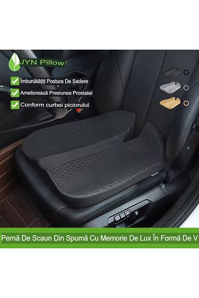 OEM Perna ortopedica pentru sezut din spuma cu memorie 4D, QFC-060B Arvada ErgoSupport, forma V