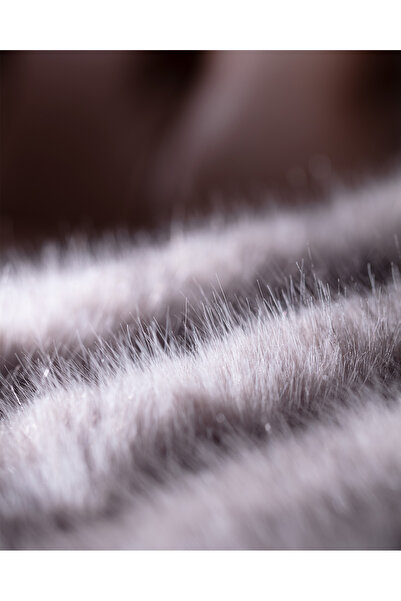 Madame Coco Allure Peluş Koltuk Şalı - Antrasit