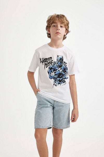 DeFacto Κοντομάνικο μπλουζάκι για αγόρια Marvel Crew Neck C3103a824hs