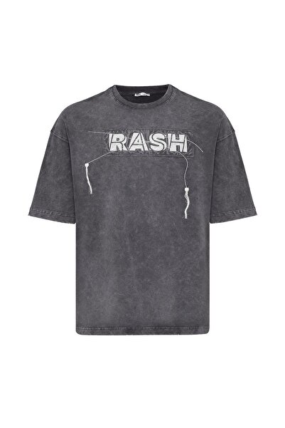 VAMOSCLO oversized με τύπωμα Μπλουζάκι καπνιστό που πλένεται