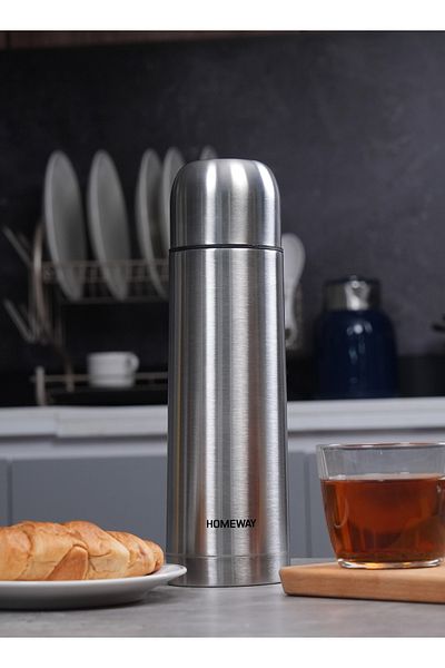 CLIKON HOMEWAY Portable 750 ML Stainless Steel Vacuum Flask – Ideal for Coffee, Tea, and Water
