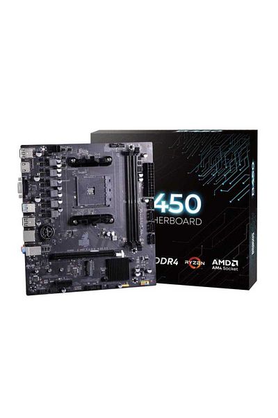 DRAGOS Dragmode B450M Sata,M2 Ddr4 3200Mhz USB 3.0 Vga HDMI Audio G.Lan Am4 Matx Motherboard
