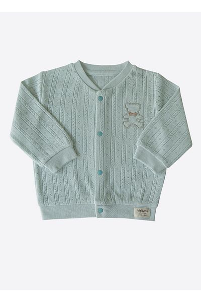 kitikate Organic Jeremy Blue Cardigan