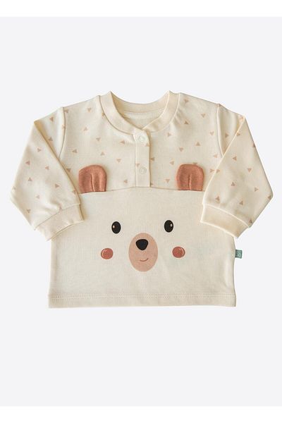kitikate Organic Ear Bear, Natural Set of 2