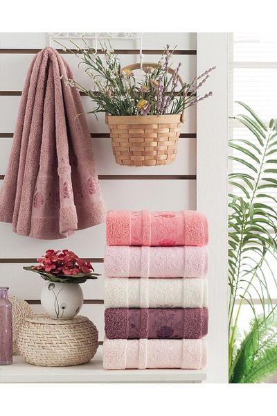Şıkel Şikel 6 Pack Cotton Towel 50*90cm Gulfem