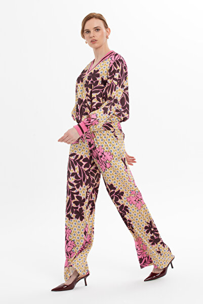 kı.we Ribanalı V Yaka Rahat Kesim Eşofman Takımı