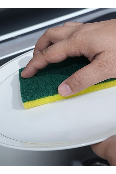 CLIKON "Britemax 5-Pack Sponge Scrubbers SP-506 - Heavy Duty Cleaning"