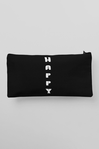 qoeuyl boutique Srećno vertikalno pisanje Štampano Krpa za šminku Torba Držač...