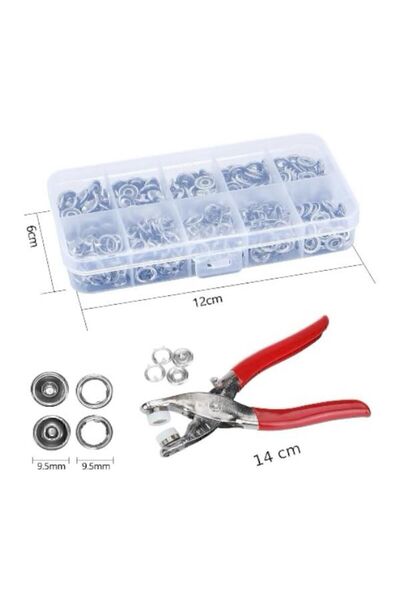 Genel Markalar 9.5 Mm Metal Çıt Çıt, El Pensesi, Set-saklama Kutusu , Gömlek ...