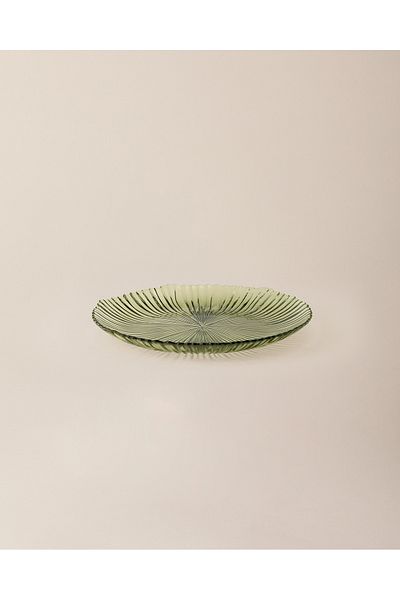 Madame Coco 21 cm Green Soleil Cake Plate