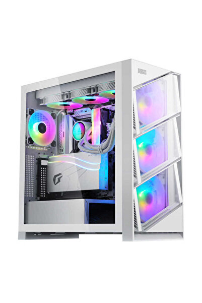 DRAGOS Air 4x Argb Usb 3.0 Type C Psu Yok Atx Mid Tower Gaming Bilgisayar Kas...