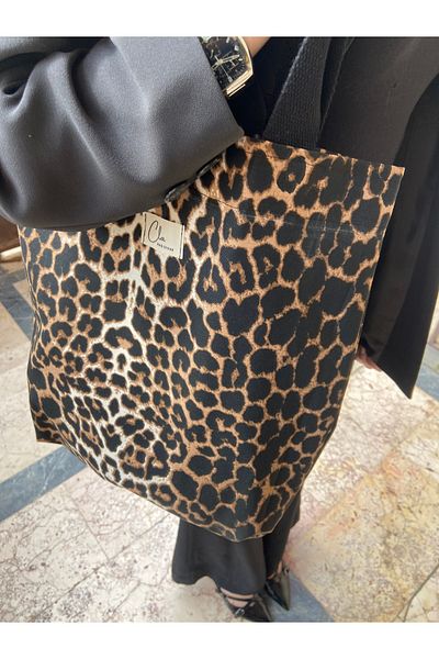 CLA Leopard Patterned Cloth Bag