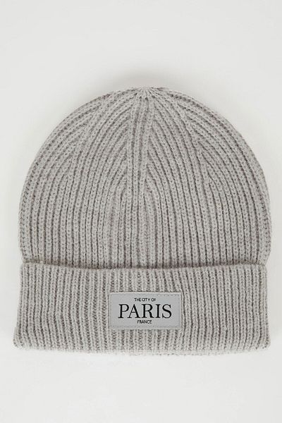 DeFacto Women's City Themed Woven Label Beanie C6950ax24wn