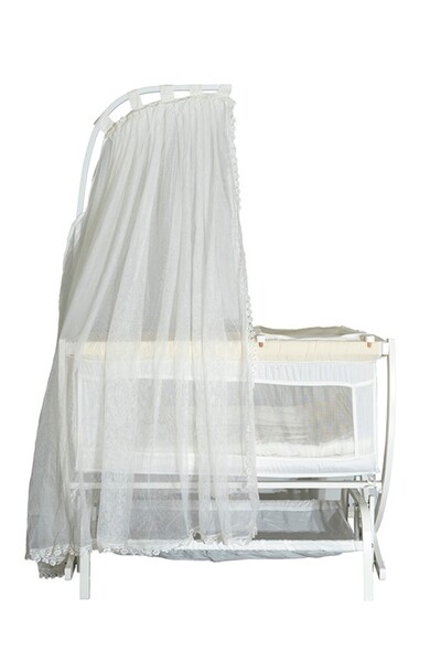 CREST AHŞAP BEŞİK SALLAMALI BEŞİK BEYAZ