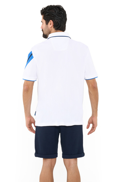 Nautica Beyaz Erkek Polo Yaka T-Shirt KR4509