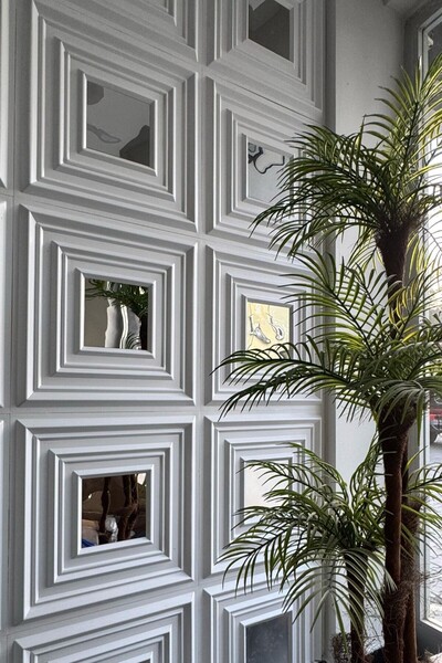 Duvarım 3 Boyutlu Boyanabilir PVC Duvar Paneli Lima (50-50 cm 4 adet-1 metrekare)