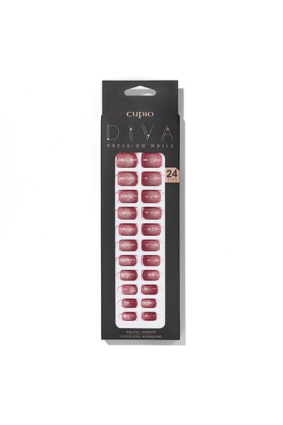 Cupio False nails set Cupio Diva - Cat Eye Pink