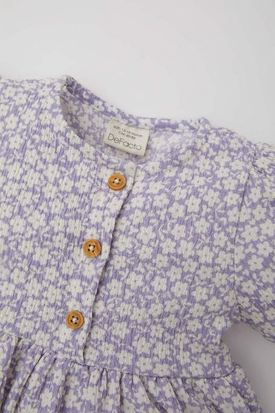 DeFacto Kurzarmkleid mit Blumenmuster für Babys (Mädchen) C4491A524SM