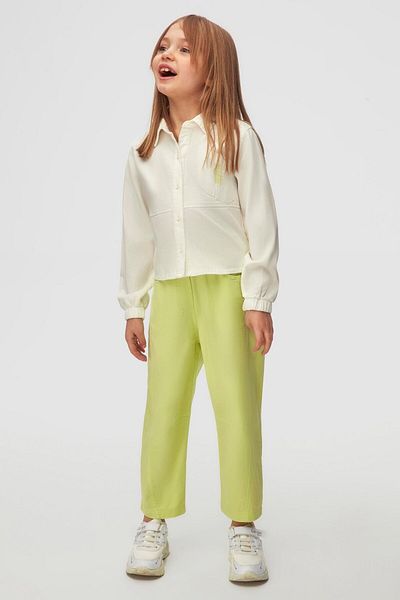 NK White Linden Girl's Shirt 4-8 Years