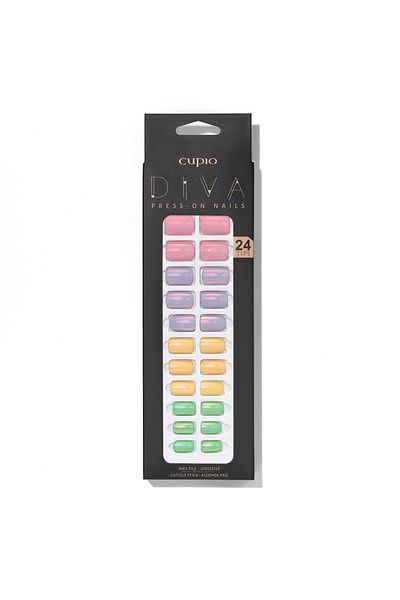 Cupio Cupio Diva false nails set - Pastel Mirror