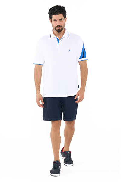 Nautica Beyaz Erkek Polo Yaka T-Shirt KR4509