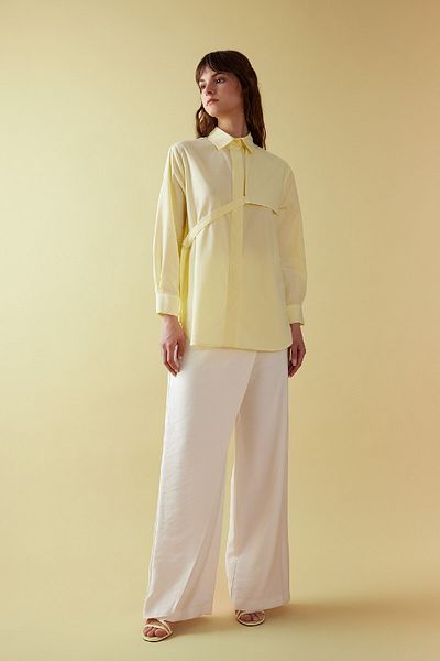 DeFacto Relax Fit Terry Cotton Long Sleeve Shirt Tunic C2158AX24SM