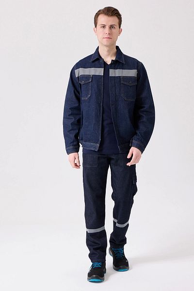 Kardelen Tulipa Denim Work Coat