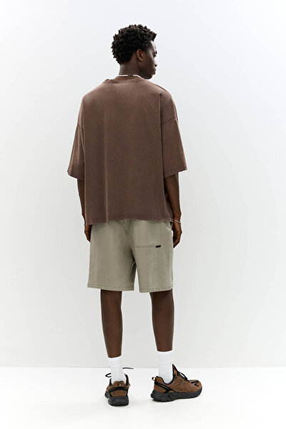 Pull & Bear Büzgü ipli basic bermuda