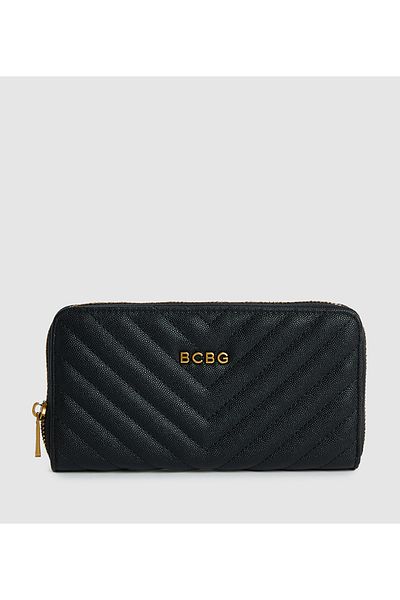 BCBG Quilted Long Wallet