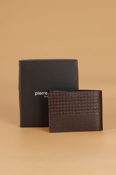 Pierre Cardin Men's Genuine Leather Wallet Card Holder Flotur Brown 07568