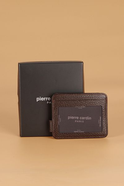 Pierre Cardin Ανδρικό Πορτοφόλι - Γνήσιο Δέρμα |   Θήκη για κάρτες FLOTUR BROWN