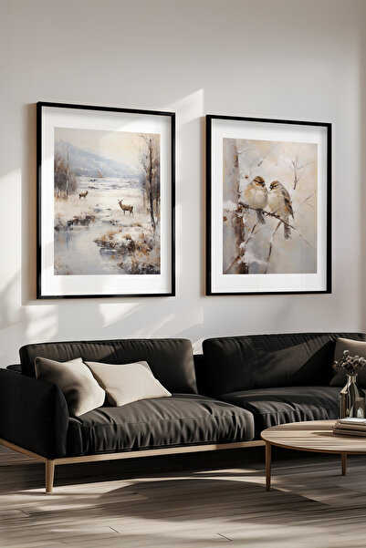 STARYUNA 2-dijelni set za slikanje sa efektom uljane slike, prikazuje ptice i...