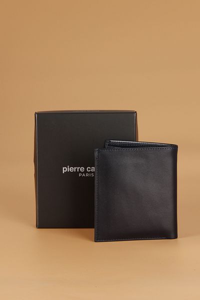 Pierre Cardin 2016 Genuine Leather Men's Wallet Card Holder Analine Navy Blue