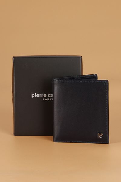 Pierre Cardin 2016 Genuine Leather Men's Wallet Card Holder Analine Navy Blue